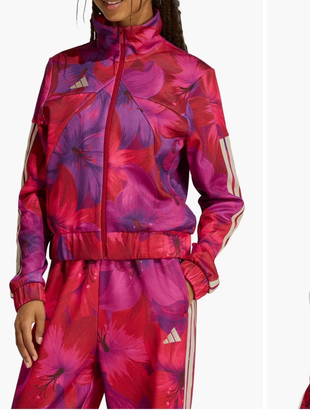 NEW! FARM Rio Women's Magenta & Purple Sweatsuit Jacket -Large - Picture 6 of 6